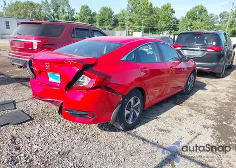 2019 Honda Civic Lx из США, поврежденный, VIN 2HGFC2F62KH512089